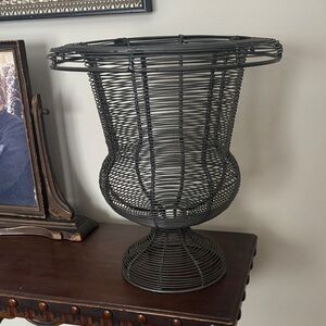 Vintage French Urn Style Wire Vase